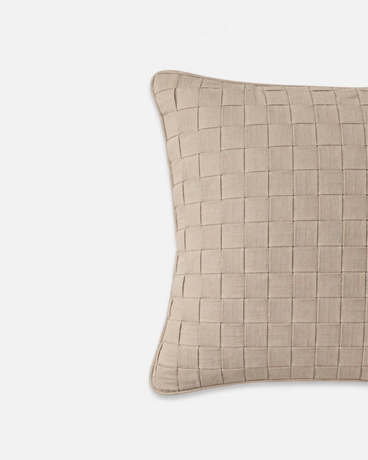 Cotton Grid Cushion Cover