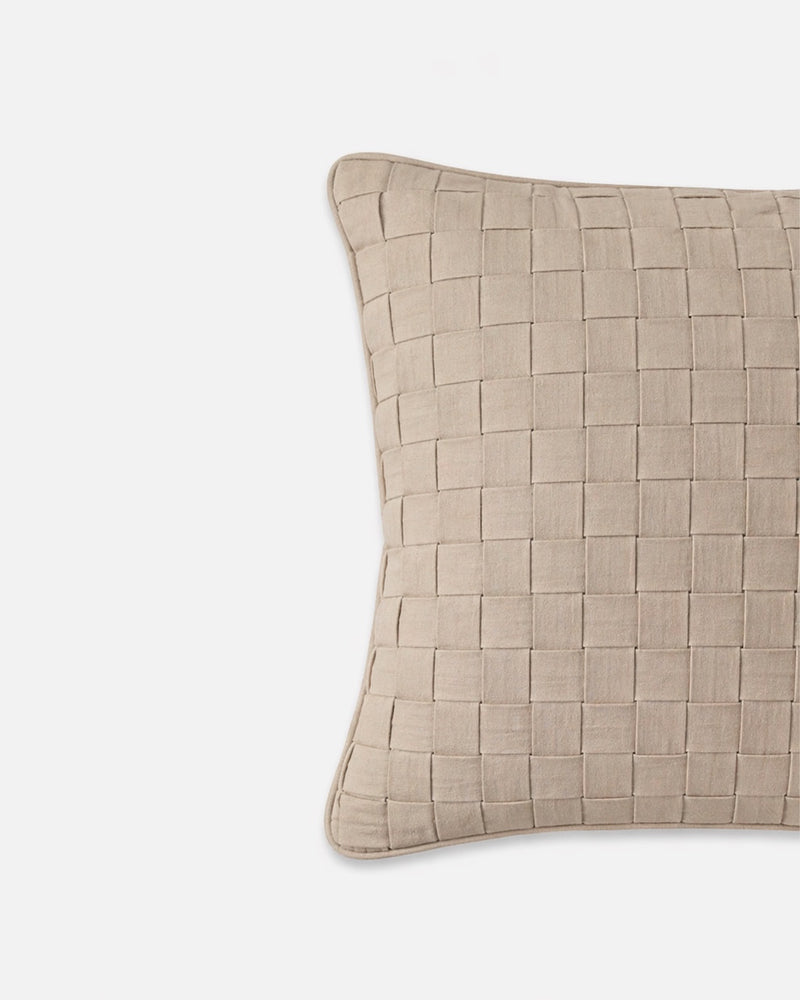 Cotton Grid Cushion Cover