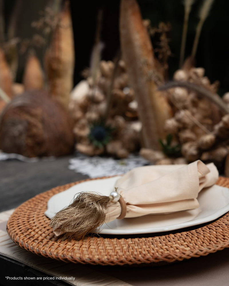 Golden Fringe Napkin