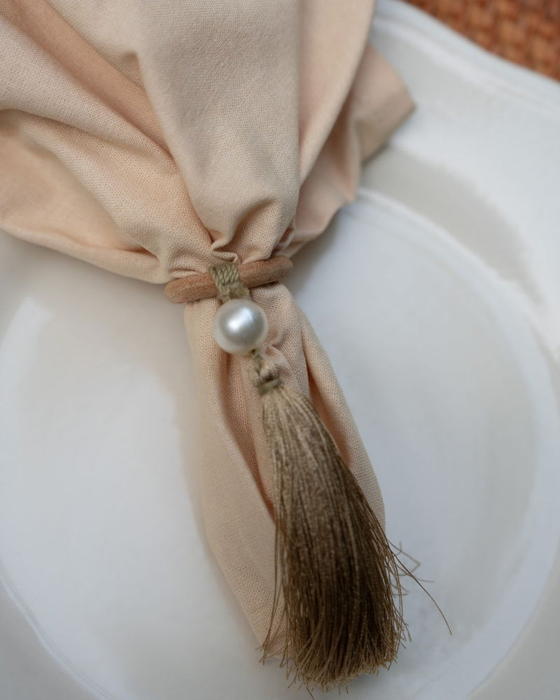 Golden Fringe Napkin
