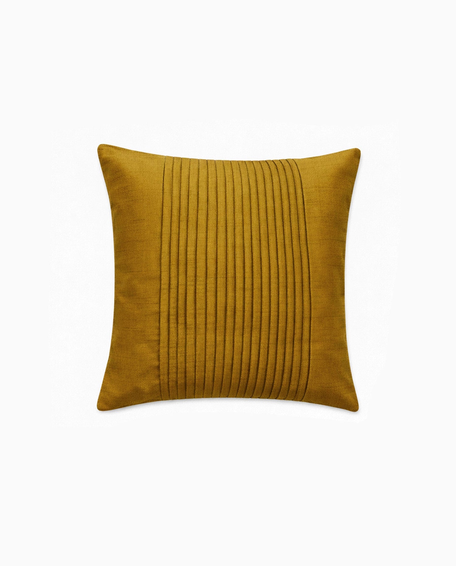 Golden Pleat Cushion Cover