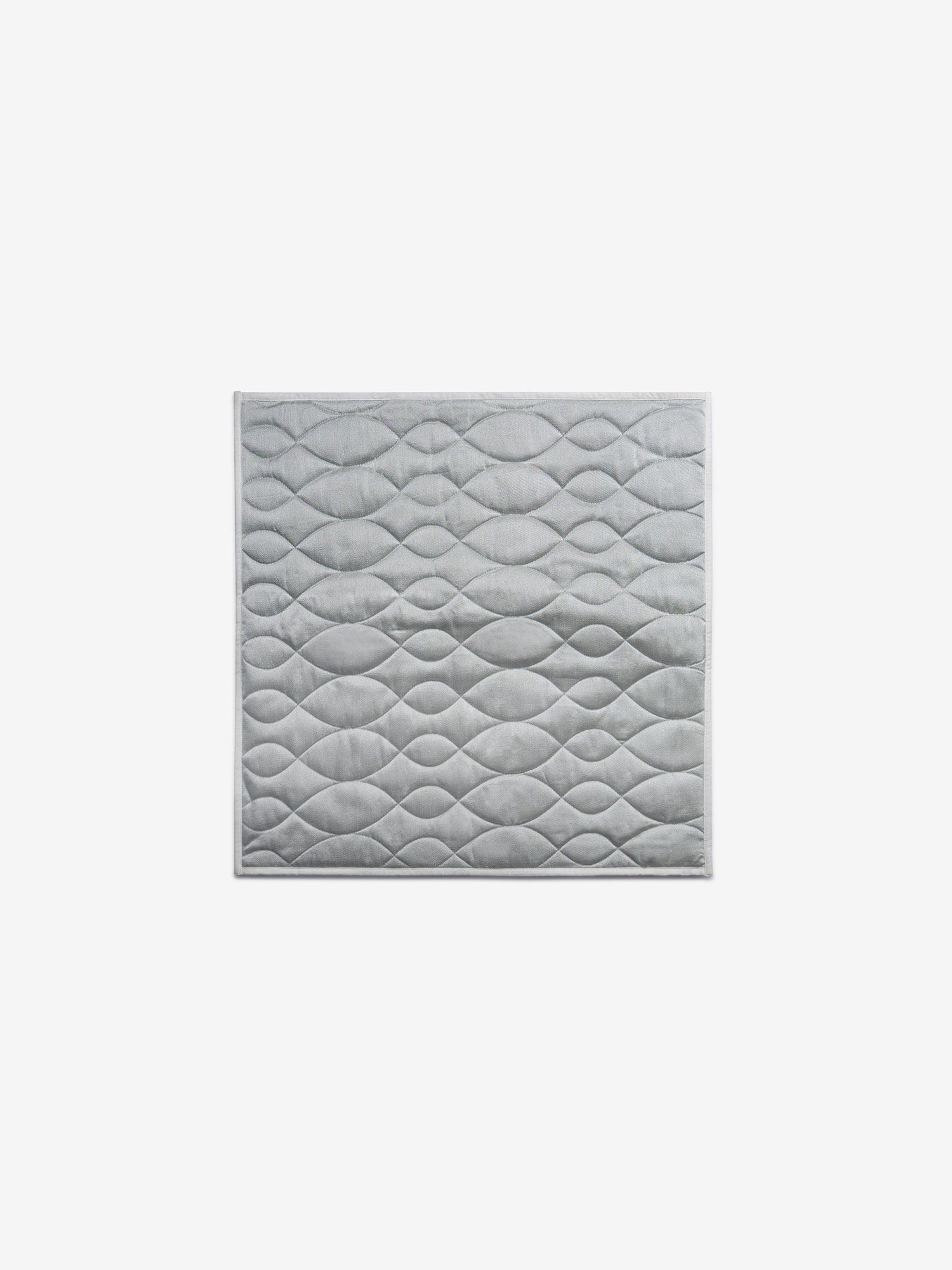 Grey Quilted Waves Accent Sham Covers