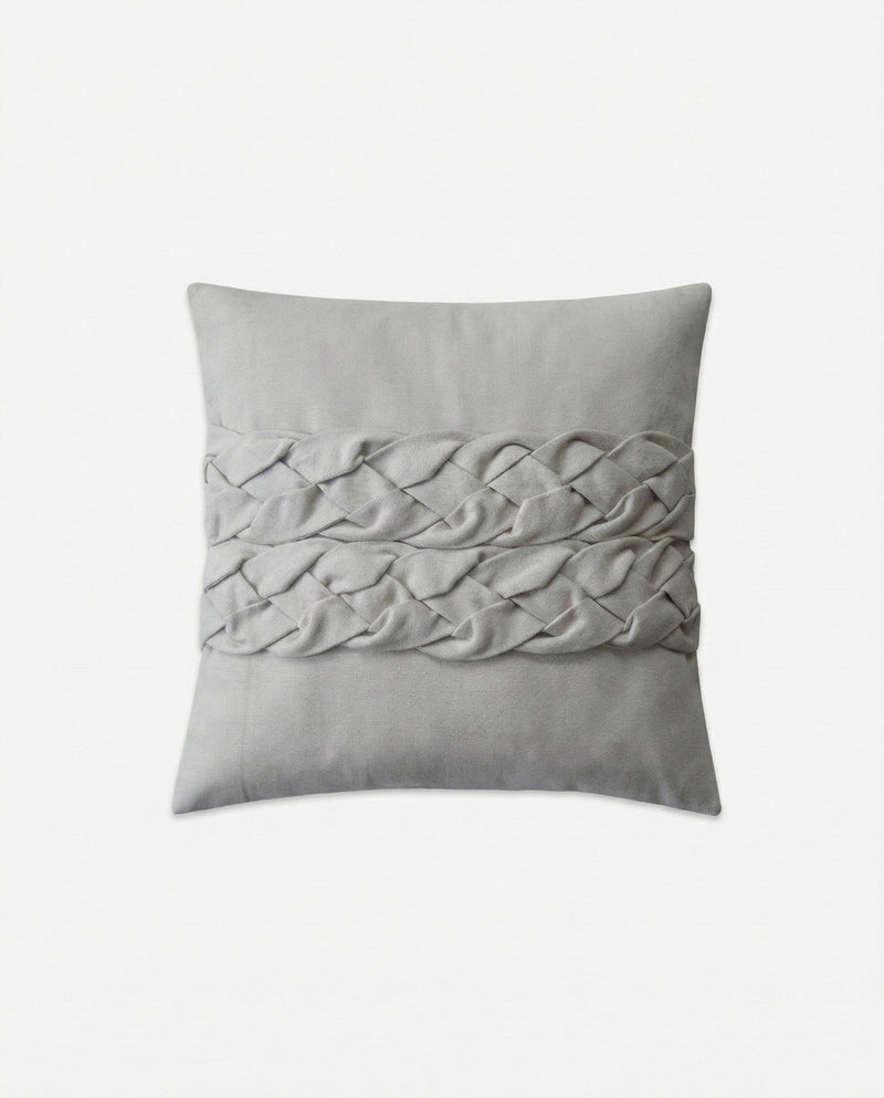 Ivory Braid Cushion Cover