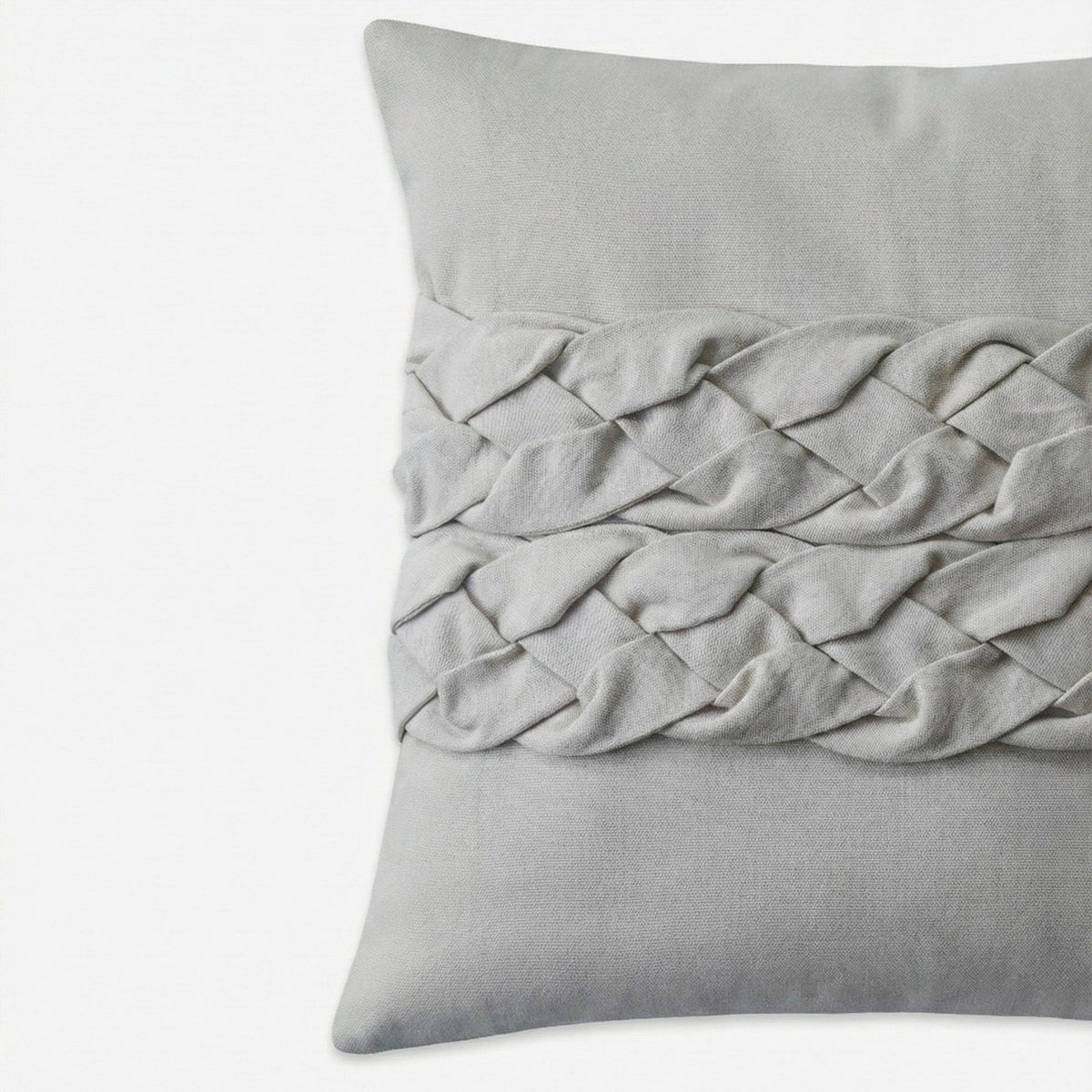 Ivory Braid Cushion Cover