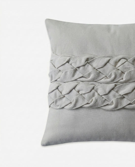Ivory Braid Cushion Cover