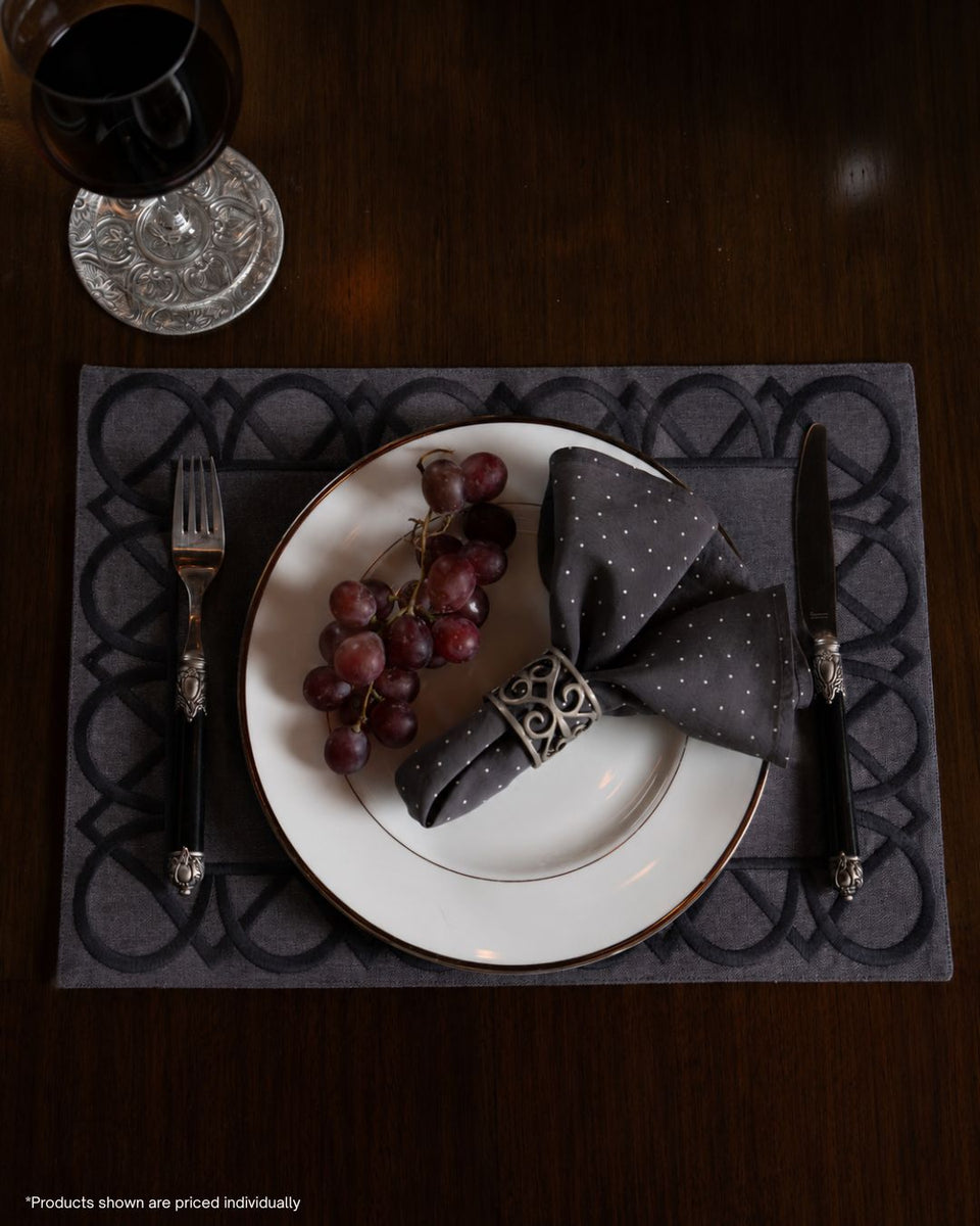 Slate Dot Napkin